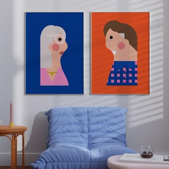 Myminifam Personalized Couple Portrait