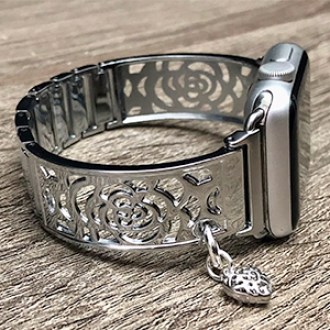 SimeonDJewelry  Silver Apple Watch Band