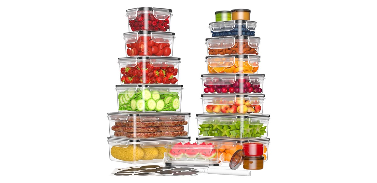  36-Piece Food Storage Containers with Lidsfood