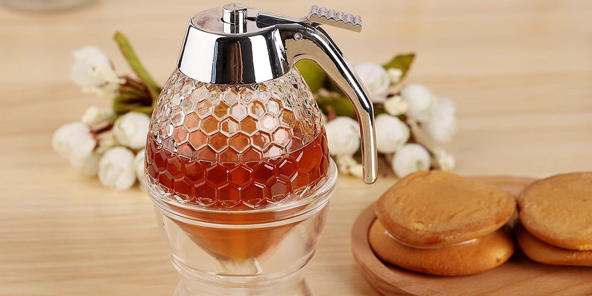 hunnibi Honey Dispenser on table