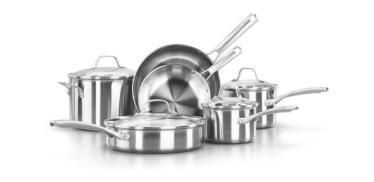 Calphalon Classic Stainless Steel 10-Piece Cookware Set