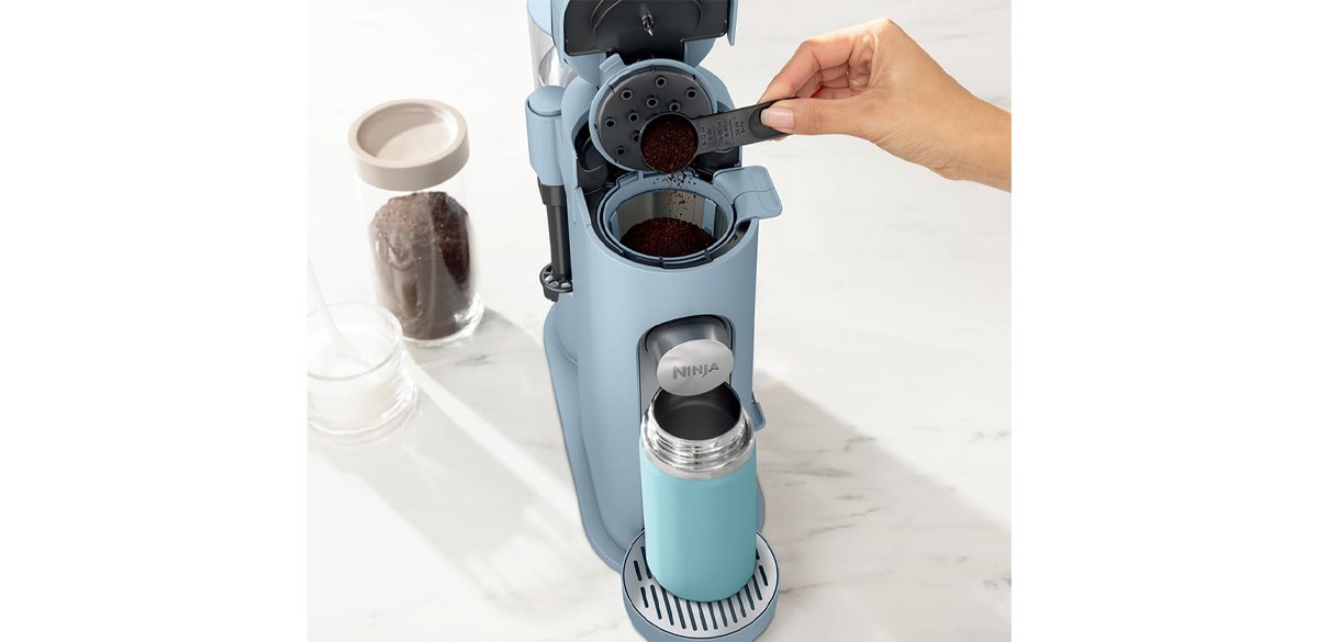Ninja Pod &amp; Grounds Specialty XL Single-Serve Coffee Maker in Denim Blue