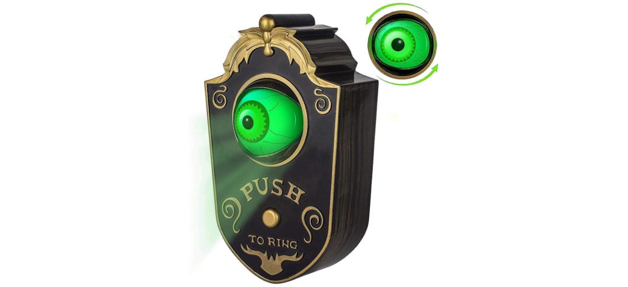 Best Nobie Vivid Haunted Doorbell Animated Eyeball
