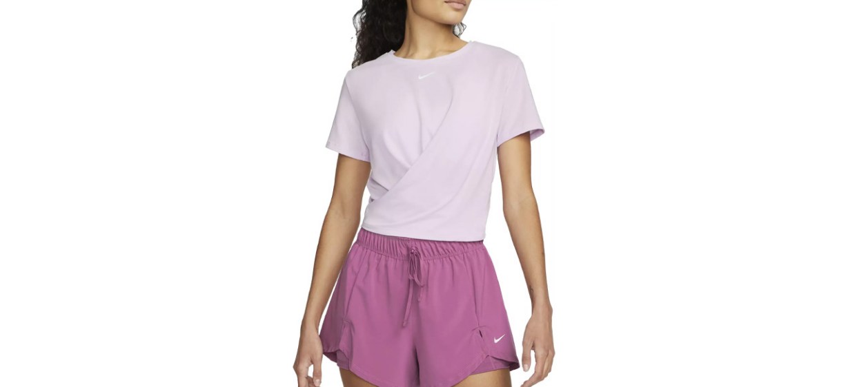 Nike Women’s Dri-Fit One Luxe Twist Short-Sleeve Shirt Nike Women’s Dri-Fit One Luxe Twist Short-Sleeve Shirt