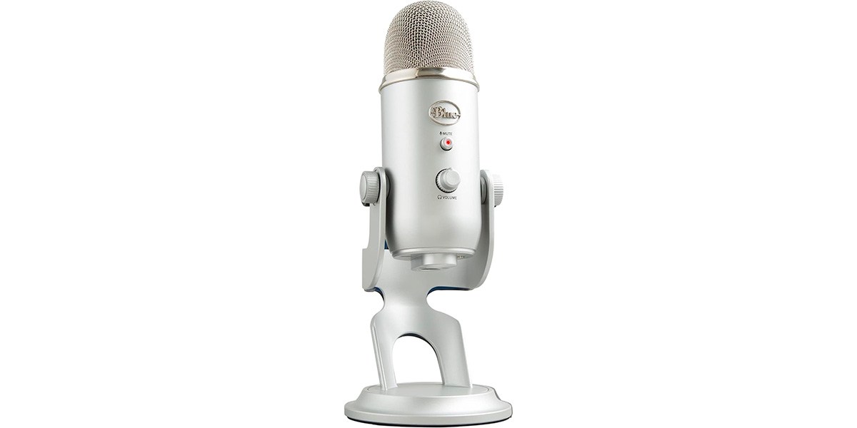 Blue Yeti on white background