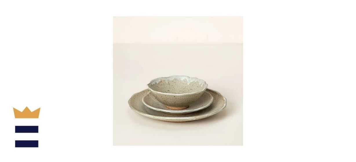 Handmade Wavy Speckled Dinnerware 