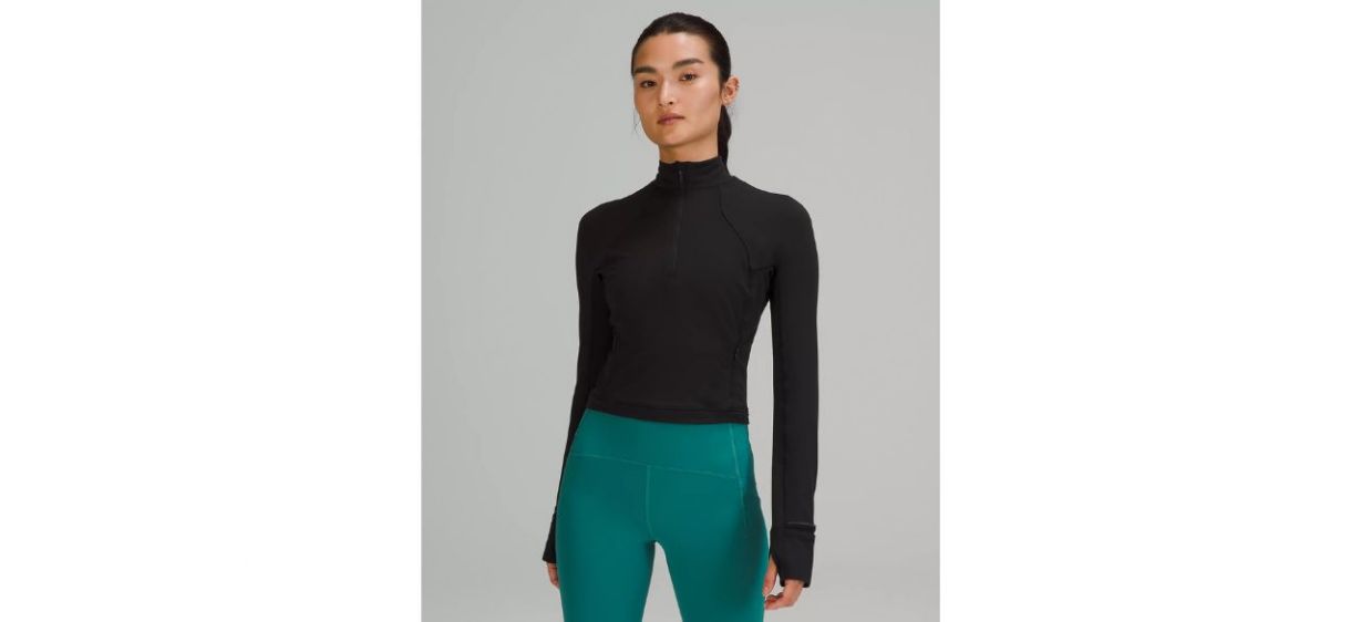 Lululemon It's Rulu Cropped Half Zip Lululemon It's Rulu Cropped Half Zip