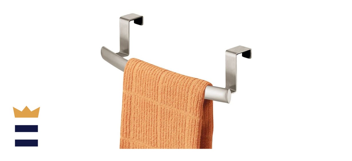 mDesign Modern Metal Kitchen Towel Storage