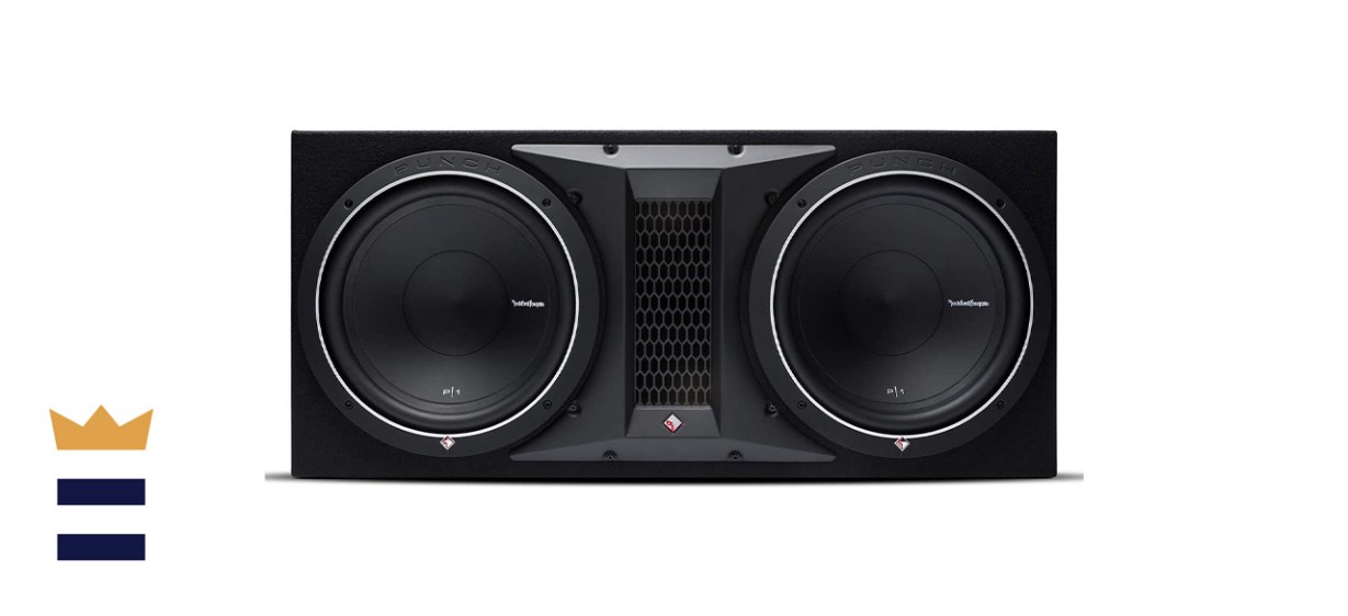 Rockford Fosgate Punch P1-2X12 Dual P1 12-Inch Loaded Subwoofer Enclosure Ported