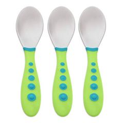 Gerber Graduates Kiddy Cutlery Spoons in Neutral Colors - 3 pack