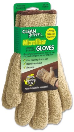 Master Manufacturing CleanGreen Microfiber Dusting Gloves 