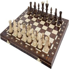 Chess and Games Shop Muba Handmade European Wooden Chess Set