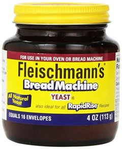 Fleischmann's Bread Machine Yeast, 4 Ounce Jar