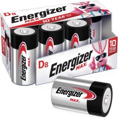 Energizer MAX Premium Alkaline D Cell Batteries: 8-Pack