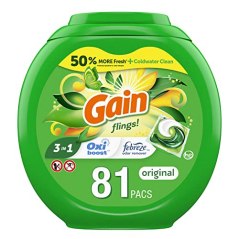 Gain Flings Laundry Detergent Pacs