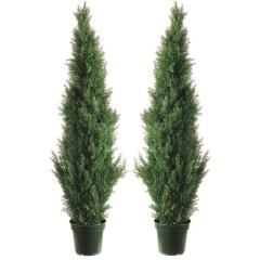 Silk Tree Warehouse Outdoor Artificial Topiary Trees