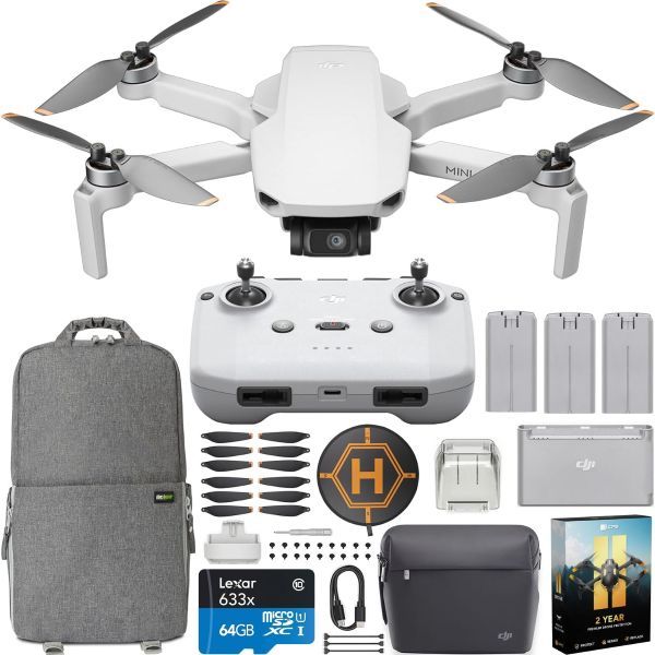 DJI Mini 4K Drone Quadcopter Fly More Bundle