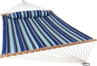 Sunnydaze Quilted Outdoor Hammock Comfortable Yet Sturdy This heavy-duty hammock can fit two people, and it features quilted fabric and a...