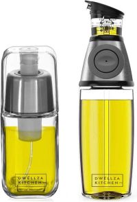 DWËLLZA KITCHEN Olive Oil Dispenser Bottle & Spray Bottle Set