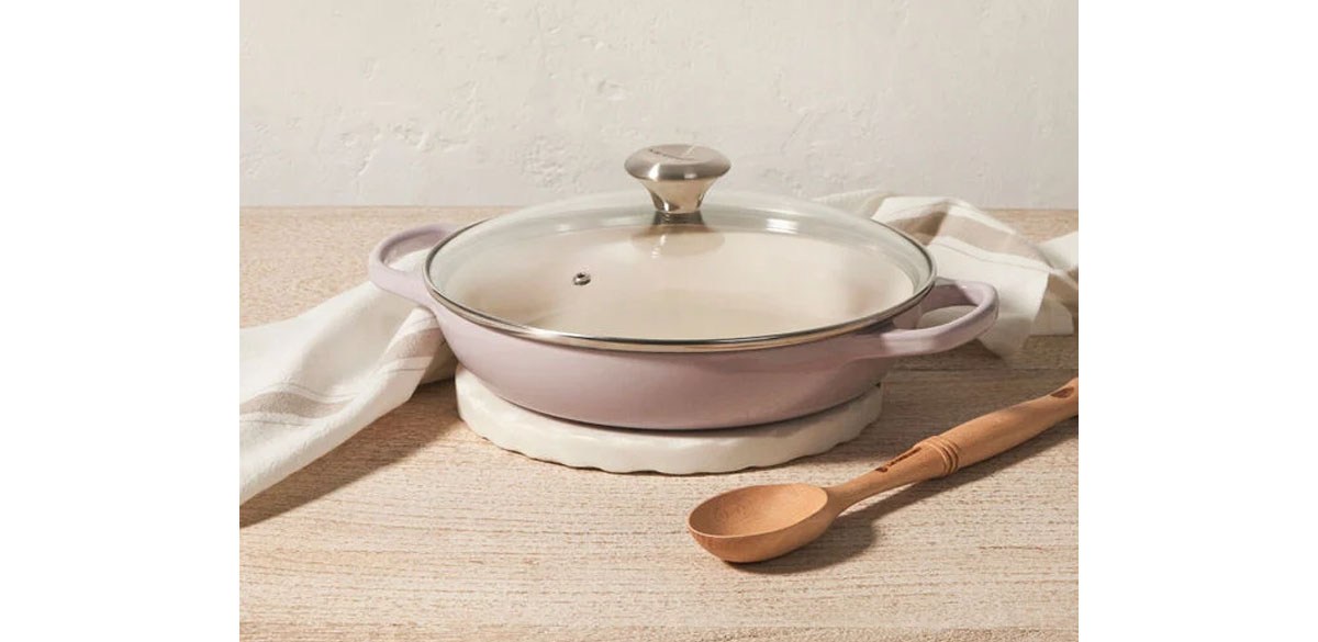 Enameled Cast Iron Signature Round Braiser with Glass Lid