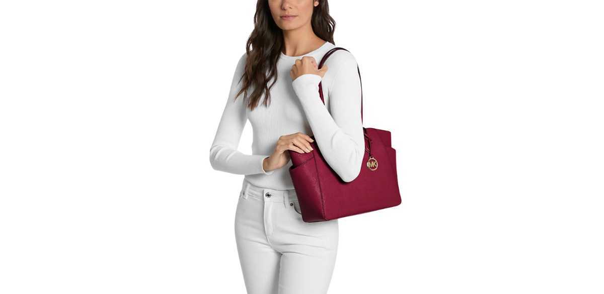 Michael Kors Women's Marilyn Medium Saffiano Leather Tote Bag