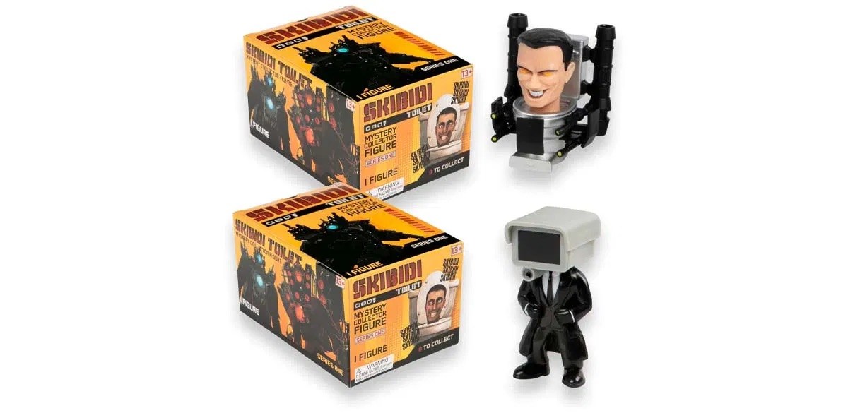 SKIBIDI Toilet Mystery Figure on white background