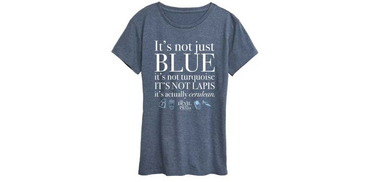 Womens The Devil Wears Prada 2 Not Just Blue T Shirt