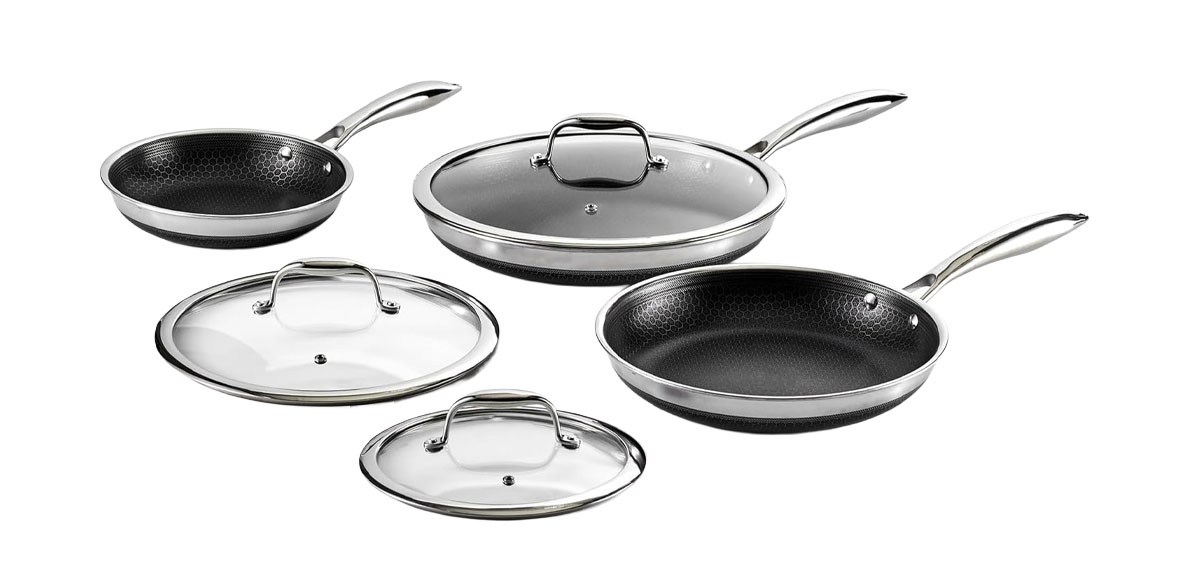 HexClad 6-Piece NonStick Pan Set