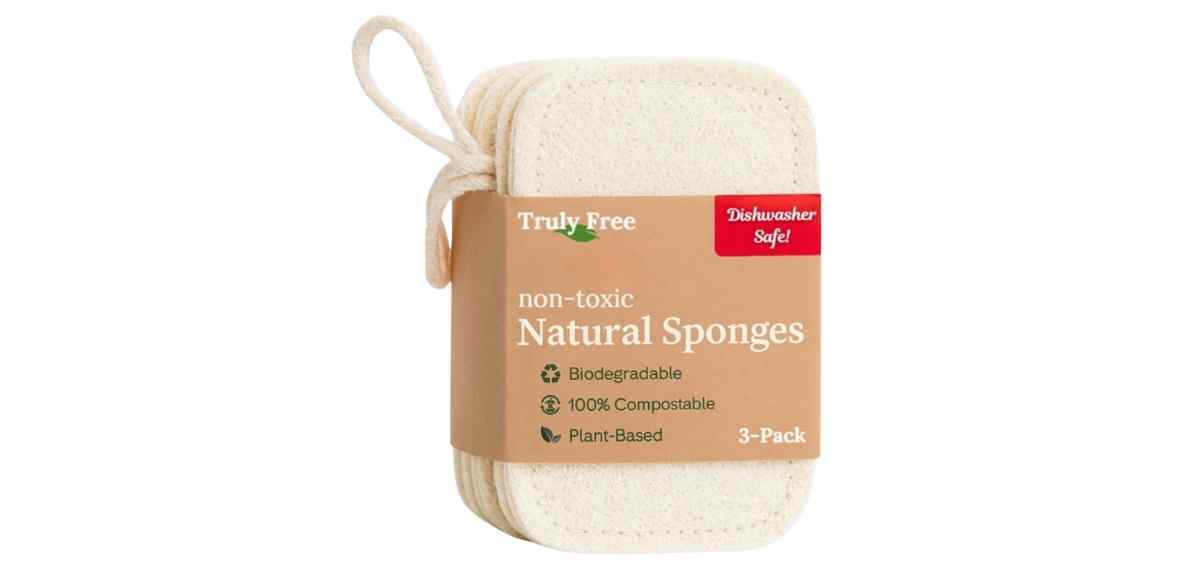 Truly Free Natural Cleaning Sponges