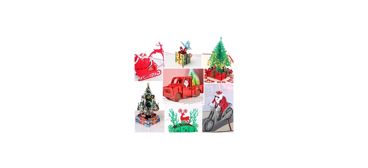 3D Christmas cards pop up greeting cards