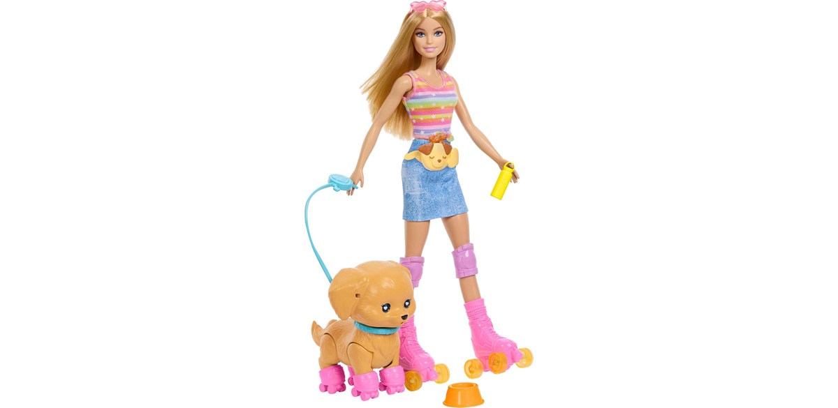 ​Barbie Pets Skate and Run Pup Blonde Doll