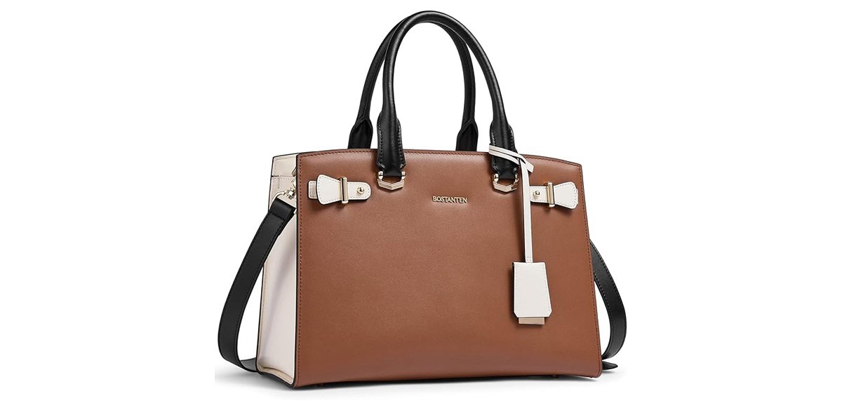 BOSTANTEN Women Leather Handbag Designer Satchel Purse