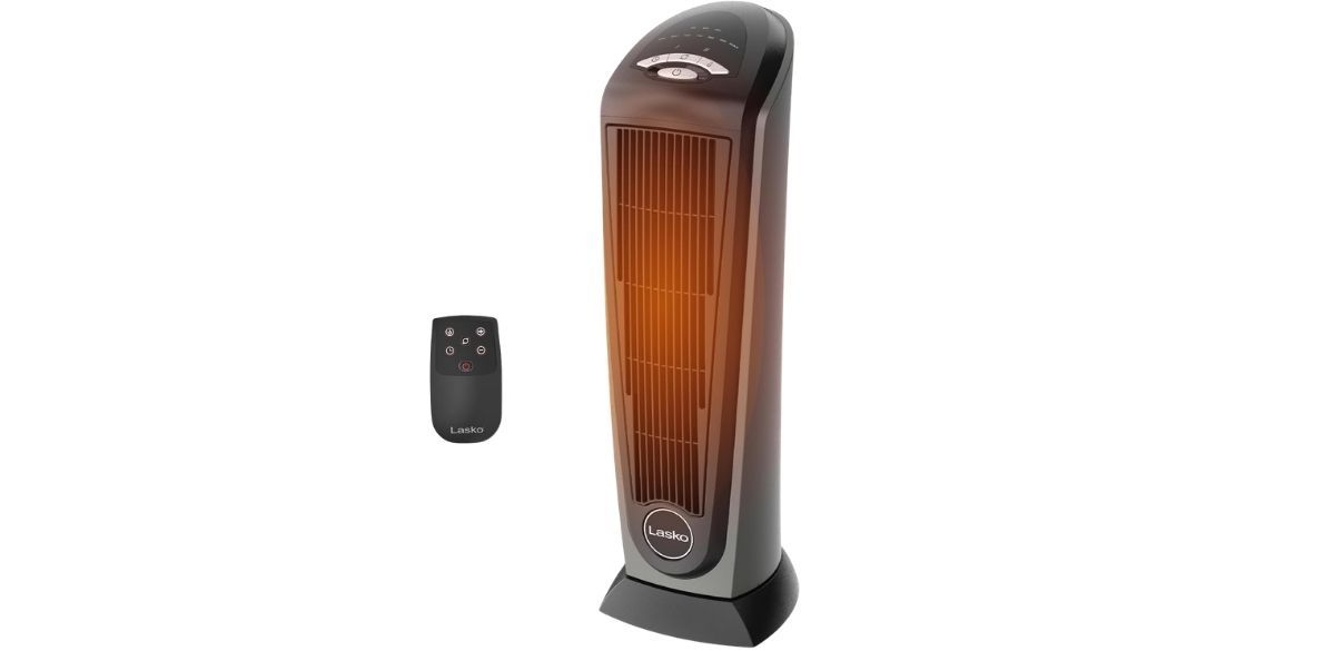 Lasko 23 in Ceramic Tower Space Heater with Remote Control