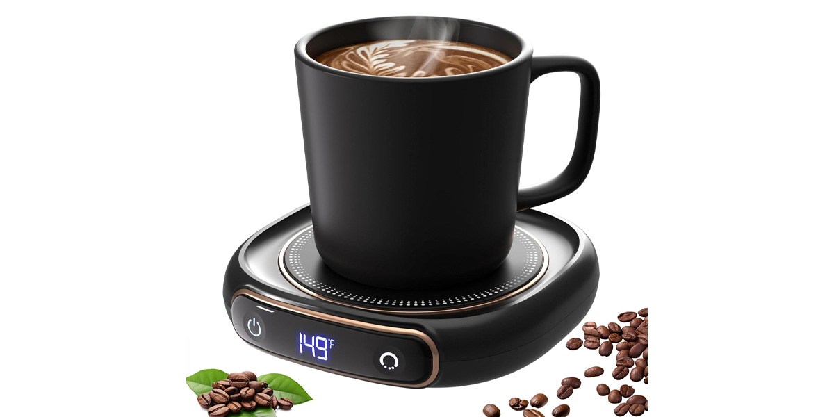 Lerat Coffee Mug Warmer and Mug Set