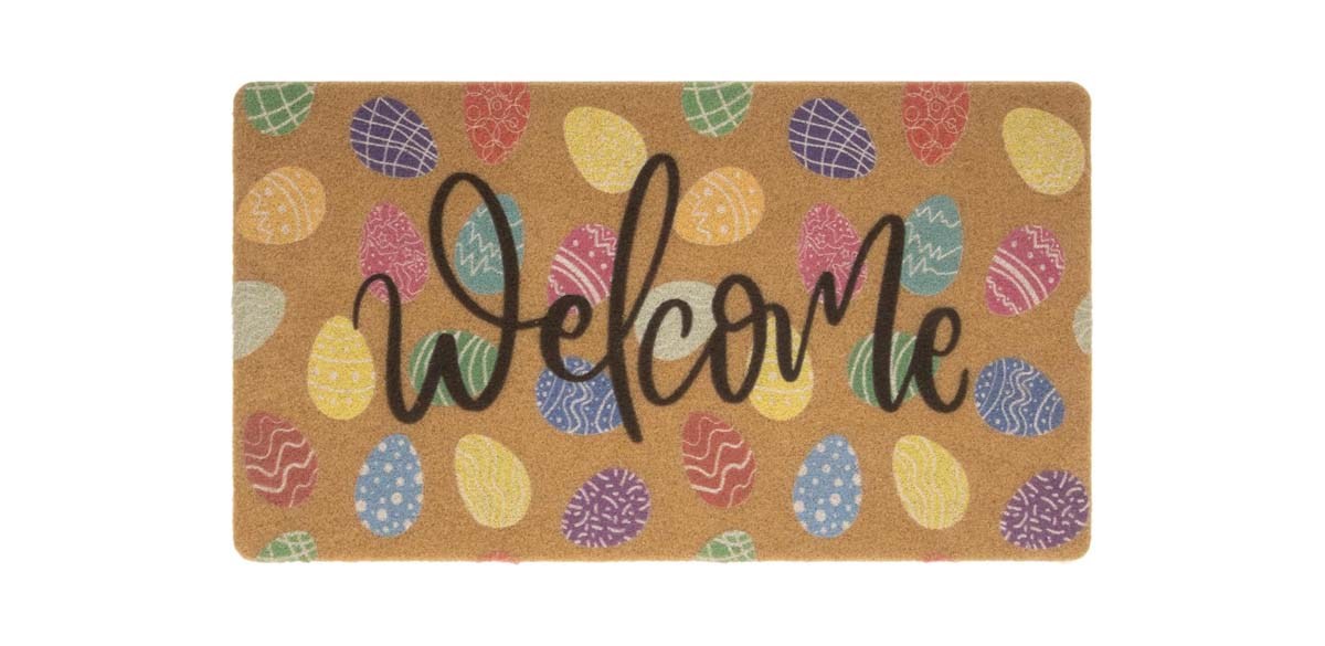 Easter Coir Doormat Spring Welcome Mat