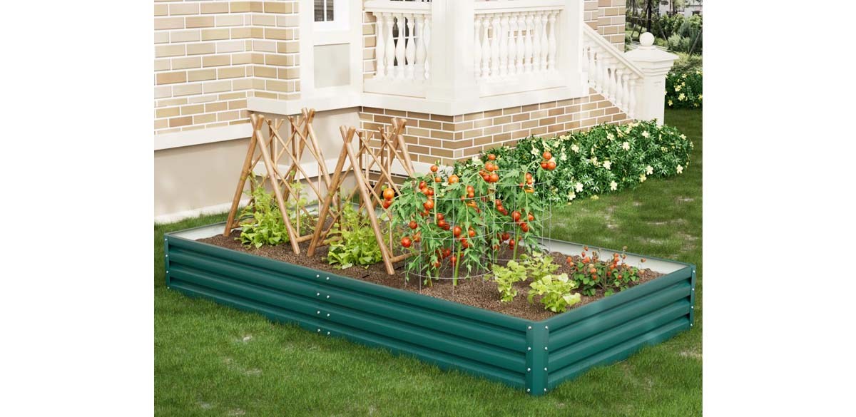 Freeport Park Humphery Galvanized Steel Raised Garden Bed