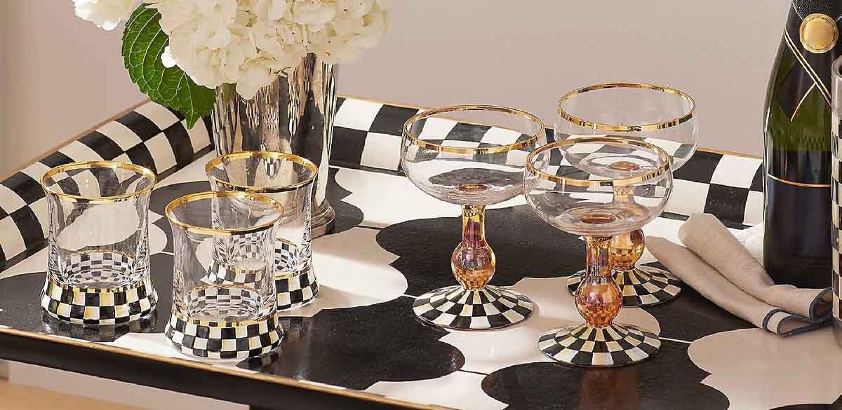 MACKENZIE-CHILDS Coupe Glass
