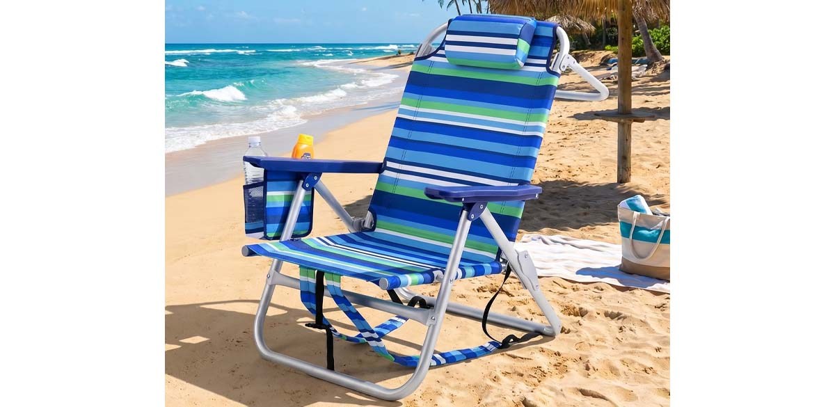 BOSSIN Backpack Beach Chair