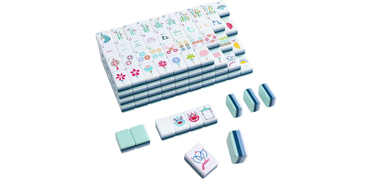My Mahjong Trove 160 Acrylic 4 Layer Engraved American Mahjong Tiles Set