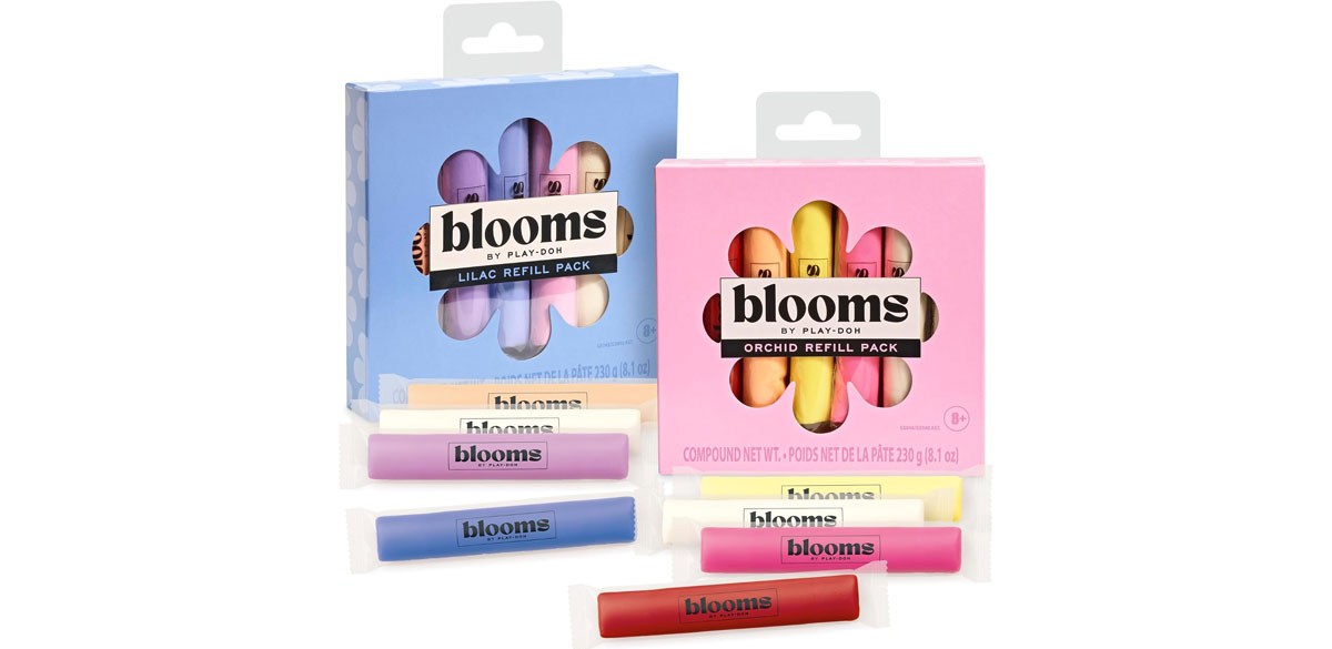 Play-Doh Blooms Color Refill Lilac &amp; Orchid 12-Pack Bundle