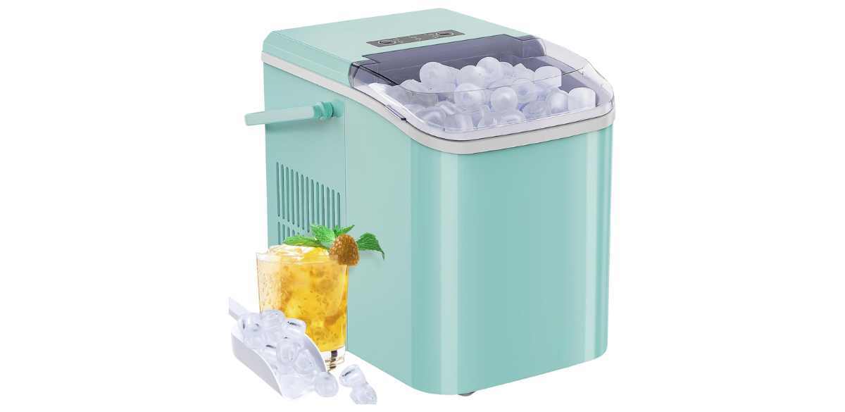 SMUG Countertop Ice Maker, 9 Cubes in 6 Mins, 26lbs in 24Hrs SMUG Countertop Ice Maker, 9 Cubes in 6 Mins, 26lbs in 24Hrs