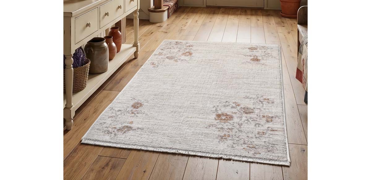 The Pioneer Woman Grey Antique Floral Scatter Accent Rug