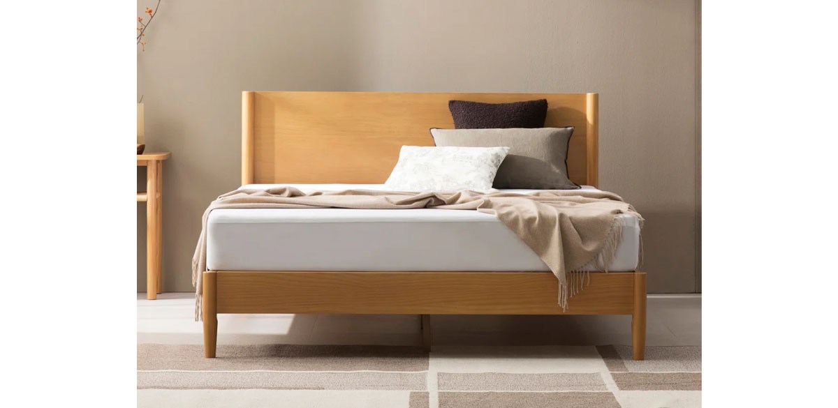 Whitman Low Profile Mid-Century Modern Platform Bed
