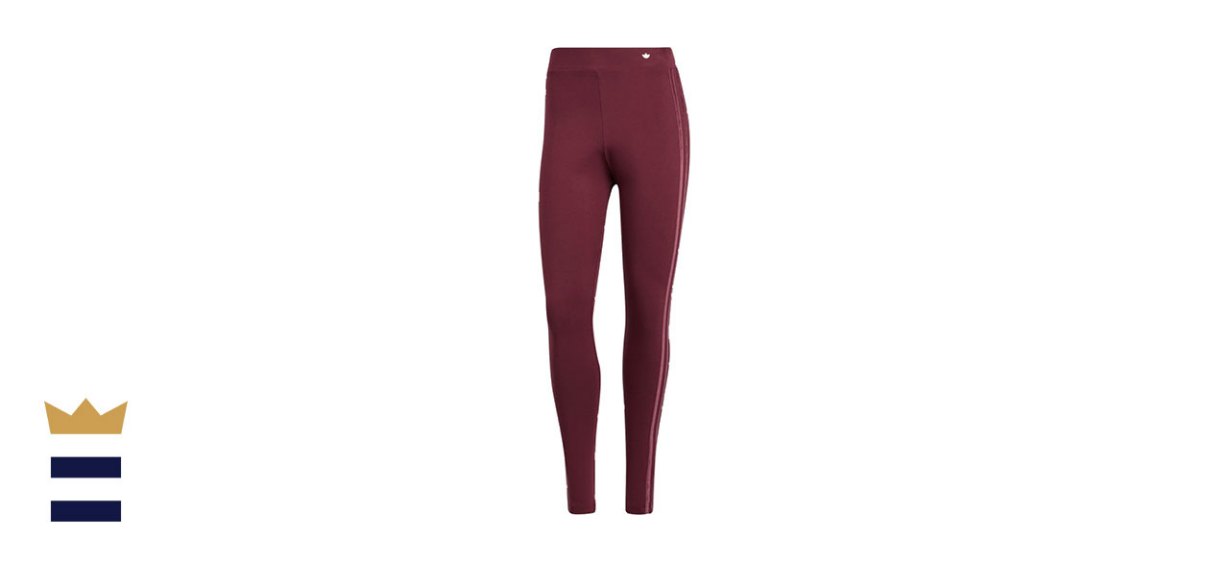 Adidas Women’s Tight with Velvet Stripes and Trefoil Rivet