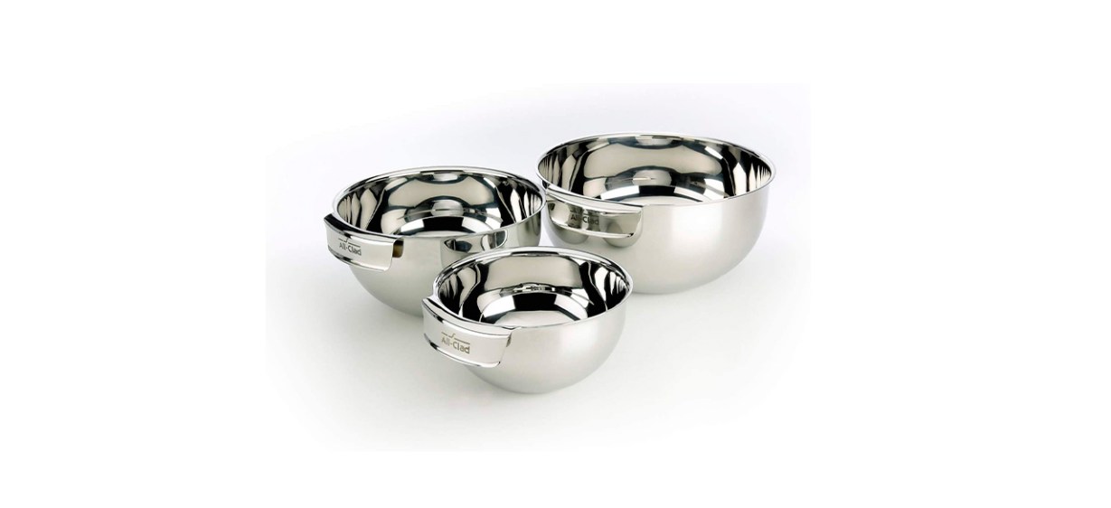 All-Clad 3-Piece Stainless Steel Mixing Bowl Set