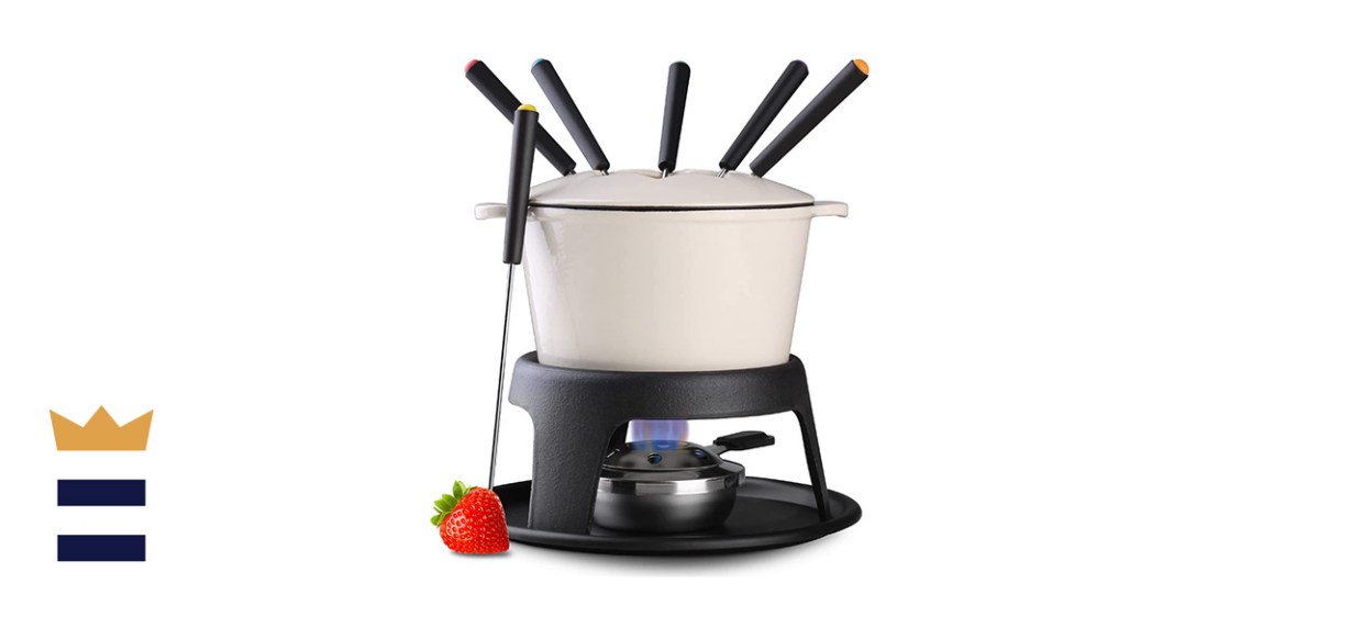 Artestia Cast Iron Fondue Pot Set