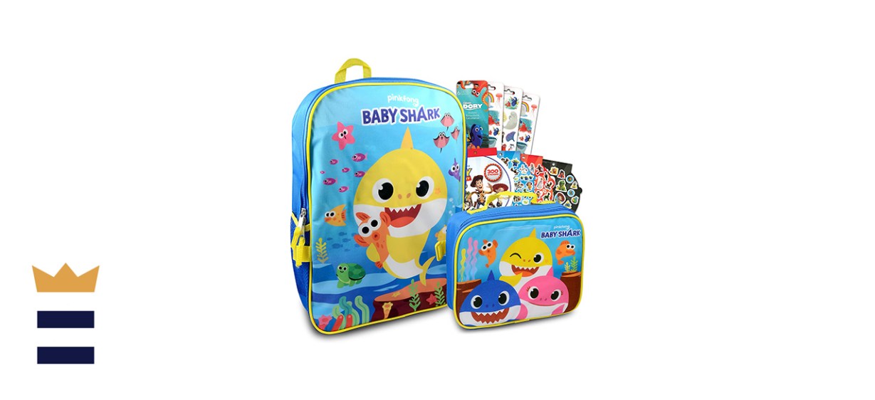 Baby Shark Backpack Lunch Box Set