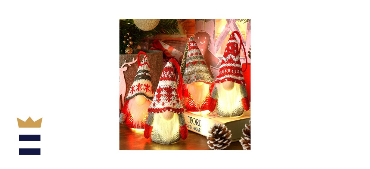 Baodlon Gnome Christmas Oranaments 4 Pack