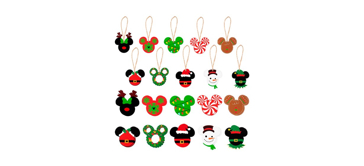 Best 7ilaewen Mouse-Themed 30-Piece Christmas Tree Ornaments