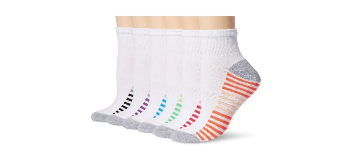 Hanes Women's 6-Pack Sport Cool Comfort Ankle Socks